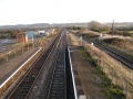 The view towards Bristol from the footbridge.