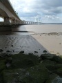 The Second Severn Crossing passes overhead right next to the alignment of the Severn Tunnel.