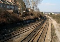 The mainline looking north. Just around this corner the railway enters Stapleton Road station.