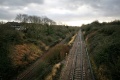 A 2008 view of the station site as viewed from the A 38 road bridge. 14.1.08