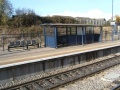A view of the shelter on platform 1