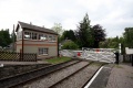 Parkend signal box and level crossing gates protecting Crown Lane.