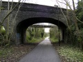 Looking south along the cycle path at Ridgeway Road.