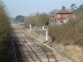 Another look along the line with a better view of where the sidings on the site of Chipping Sodbury station leave the mainline.