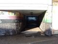 The underpass into the station is also brightly painted and, surprisingly, untouched by vandals.