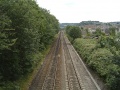 Back on the road bridge and this is the view towards Bath. In the distance Oldfield Park station can be glimpsed through the bridge at Brook Road.