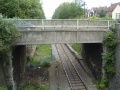 The second bridge is Station Road. This is it viewed looking towards Portishead. The two bridges form a square over the railway.
