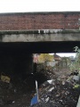 Looking under the bridge and suddenly requiring a face mask... An 'orrible stink was arising from the amount of rubbish piled underneath.