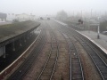 Looking east along the station with the far-flung platform 1 visible on the right. On a clear day this view would have some lovely hills as a backdrop... oh dear!