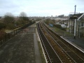 A general view towards Lawrence Hill station. On the far left is the scar left by the removal of the main lines. In the distance a Voyager slows for it's final approach to Temple Meads.