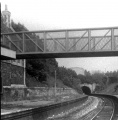 A similar view showing the footbridge and up station building. © Simon Whittingham