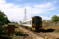 158751 leads a mega-unit lash-up across the junction. The DMUs were diverted via Avonmouth during an engineering blockade at Filton Abbey Wood in June 2004. © Gerald Peacock