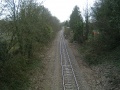 The view from the bridge towards Clifton Bridge station.
