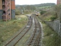 The view from the bridge looking towards Ashton Swing Bridge.