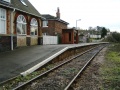 A look back along the platform from the gated crossing at the Avonmouth end of the station.