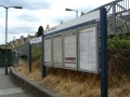 Information boards.