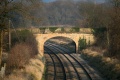 The bridge at Bath Road as viewed from the bridge at Peter's Street.