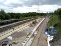 Work continued on the new platform.