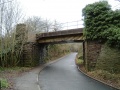 The bridge across North Road. It was rebuilt and strengthened to take the weight of trains coming from Tytherington Quarry.