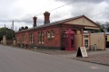 The main station building as viewed from the car park.