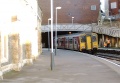 150261 stands in the station with a service to Temple Meads.