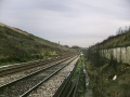 The view fom the tunnel portal back towards Pilning. © Mark Lippiatt