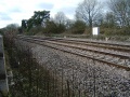 Looking across the rails and it looks like parts of the Up platform are still visible, although in a very unstable condition.