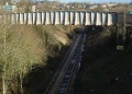 The footbridge as viewed from on top of the east portal of Montpelier Tunnel. For the opposite view check out the Ashley Hill Junction page.