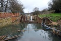 Griffin Mill Lock during restoration work started in 2013.