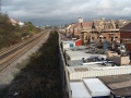 A similar view in November 2003. The sidings had gone and new housing was being built on the site.