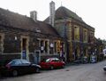 Viewed from the car park. The station building is now a bar.