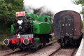 0-6-0T 4015 Karel runs round her train at Oldland Common.
