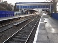 Looking east from platform 2. This part of the station is on top of the bridge across Bath Road. © John Rawlings