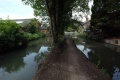 As viewed from the east with the River Frome running alongside the canal.