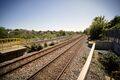 The view south from the south end of platform 1.
