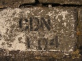 The bridge still has its number painted on.