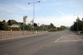 The site of Ryeford station has been buried under a dual carriageway. This is the view towards Nailsworth.