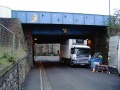 The other side. Stapleton Road station actually crosses the road on this bridge, although this end is sectioned off and out of use.