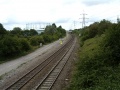 The view north. The bridge in the background is that at Lockleaze Road