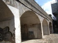 The south side of the viaduct had recently been uncovered following the demolition of the adjoining buildings.