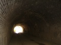 Looking through the tunnel.