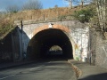A close up view of the tunnel.