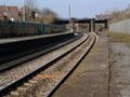 The view north from Platform 2 with G.W. Bridge No 6 in the background and Easton Road behind that.