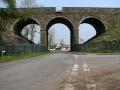 A much better shot of the bridge taken on 10.5.06 after Network Rail cut back all the vegetation. The embankments either side of the viaduct were stabilized by the addition of gabions.