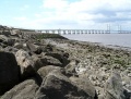 The Second Severn Crossing dominates the skyline to the south.