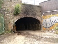 A black hole under the railway.
