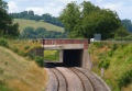 The east side of the bridge as viewed from the bridge at Twerton Meadows. © Ian Tiley
