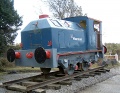 This little shunter is on display at the entrance to the quarry.