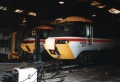 43032 and 43031 inside the shed on 16.6.90. © David Burrell