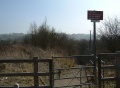 As the bridge is approached we pass an access point to the railway.